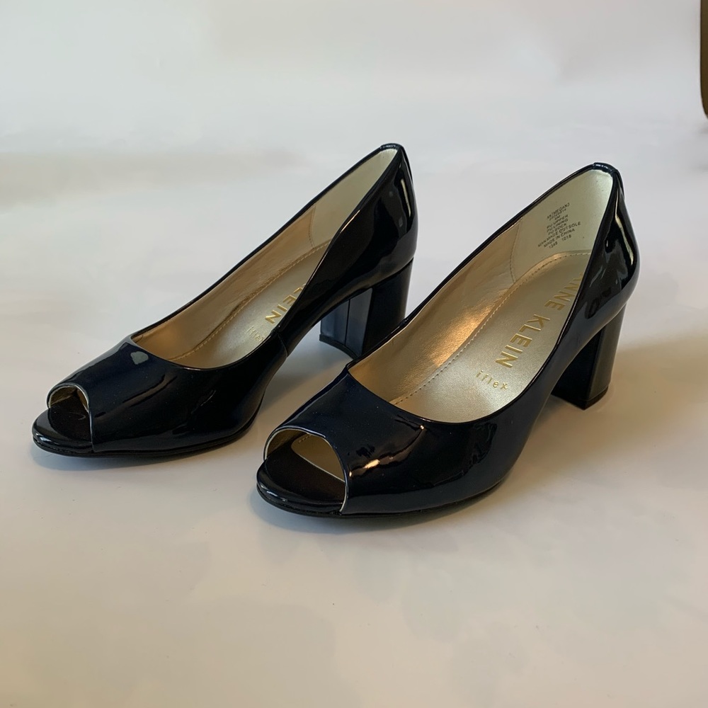 Navy Patent Leather Shoes
